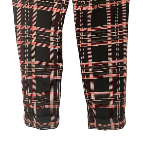 Trina Turk Estevan Black Plaid Checker Cropped Trousers Pants - 2 - Picture 10 of 15